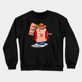 Lucky Egg Wannabe Gear 3 Straw Hat Boy Crewneck Sweatshirt